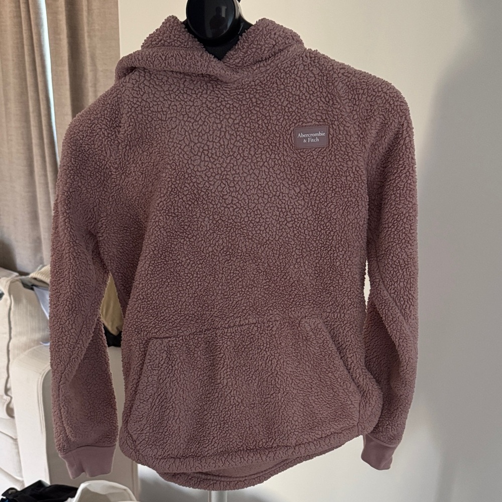 Abercrombie & Fitch Dusty Pink Sherpa Hoodie